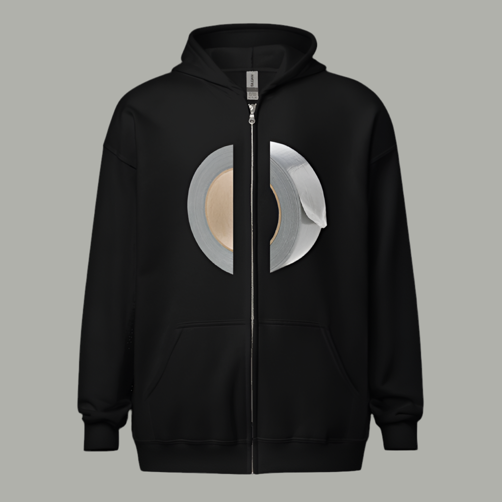 NOWEAR Tape Zip-Up Hoodie