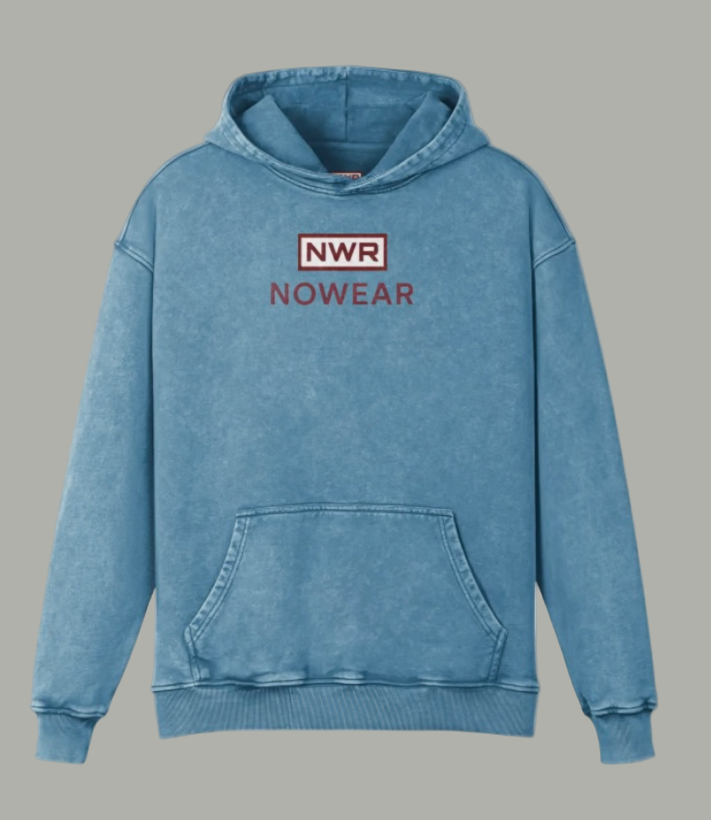 NOWEAR NWR Logo Washed Hoodie