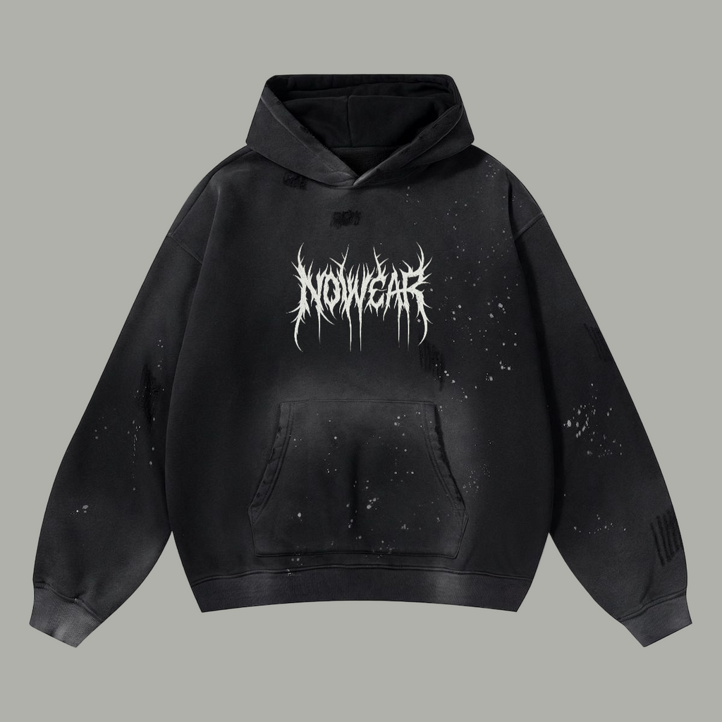 NOWEAR Gothic Paint hoodie