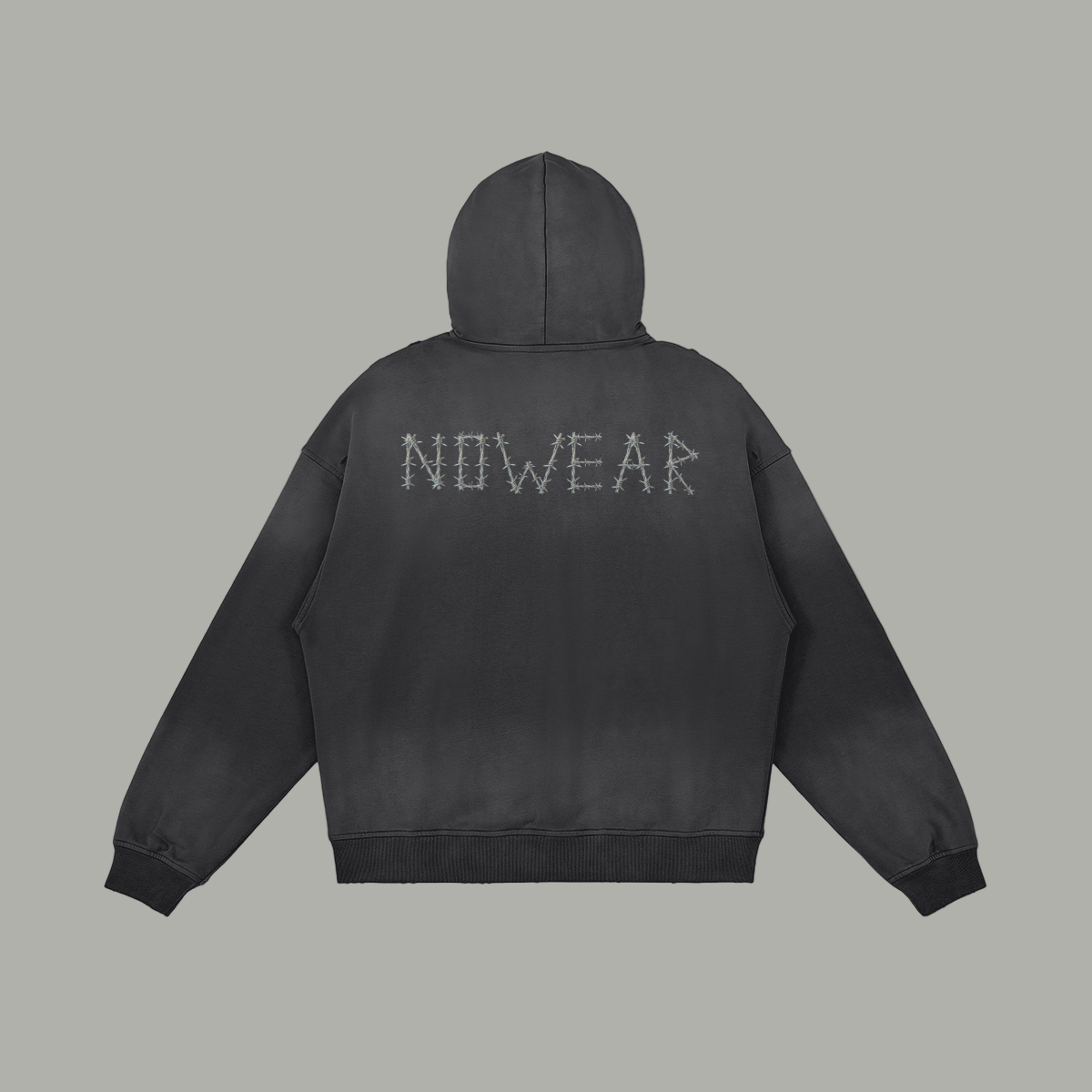 NOWEAR Barbed Wire distressed Hoodie